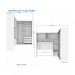 Quarto Compacto Casal Santos Andirá Paris 233x175cm Branco/Branco 148766