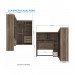 Quarto Compacto Casal Santos Andirá Paris 233x175cm Castanha/Off White 148727