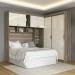 Quarto Compacto Casal Santos Andirá Paris 233x175cm Castanha/Off White 148727