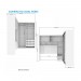 Quarto Compacto Casal Santos Andirá Paris Com Espelho 233x175cm Branco/Branco 148766E 