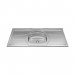 Pia Inox GhelPlus Plus 30 120cm 1 Cuba Oval Cinza 10.01.31230