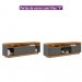 Rack Linea Brasil Araçatuba Para TV até 75” Nature/Chumbo 810003054/207063 