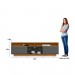 Rack Linea Brasil Araçatuba Para TV até 75” Nature/Chumbo 810003054/207063 