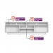 Rack Linea Brasil Araçatuba Para TV até 75” Nature/Chumbo 810003054/207063 