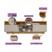 Rack Linea Brasil Araçatuba Para TV até 75” Nature/Off White 810003054/207039