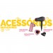 Secador de Cabelo Cadence Curve E Art SEC720 127V com Acessórios Preto/Rosa