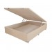 Base Box Baú Prorelax Suede 138x188x40cm Bege Bordado (S03)