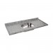 Tampo Granil para Pia 120cm 1 Cuba Granito Ocre