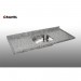 Tampo Granil para Pia 120cm 1 Cuba Granito Ocre
