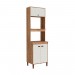 Torre Quente Movelbento Torino MB 1032 3 Portas Para 2 Fornos 63cm Mel/Off White 1032[7597826] 