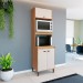 Torre Quente Movelbento Torino MB 1032 3 Portas Para 2 Fornos 63cm Mel/Off White 1032[7597826] 
