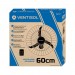 Ventilador de Parede Ventisol Comercial 3 Pás 60cm Bivolt 200W Branco 545 