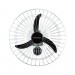 Ventilador de Parede Ventisol Comercial 3 Pás 60cm Bivolt 200W Preto/Cromado 544