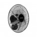 Ventilador de Parede Ventisol Steel 6 Pás 50cm Bivolt 200W Preto 5319