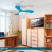Ventilador de Teto Ventisol Petit com Lustre 3 Pás 127V 130W Azul 376 