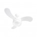 Ventilador de Teto Ventisol Petit com Lustre 3 Pás 127V 130W Branco 374
