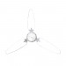 Ventilador de Teto Ventisol Wind 3 Pás com Lustre 127V 130W Branco/Transparente 422