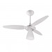 Ventilador de Teto Ventisol Wind Light 3 Pás com Lustre 127V 130W Branco 406 