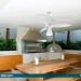 Ventilador de Teto Ventisol Wind Light 3 Pás com Lustre 127V 130W Branco 406 